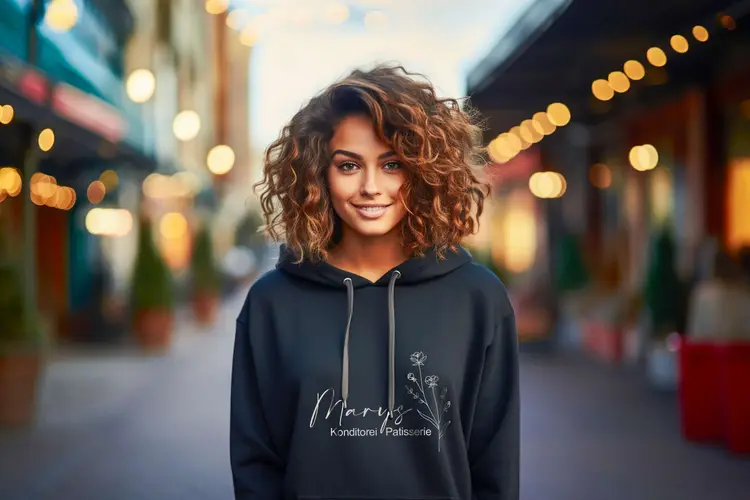 Mary's Konditorei Patisserie Textildruck Hoodies